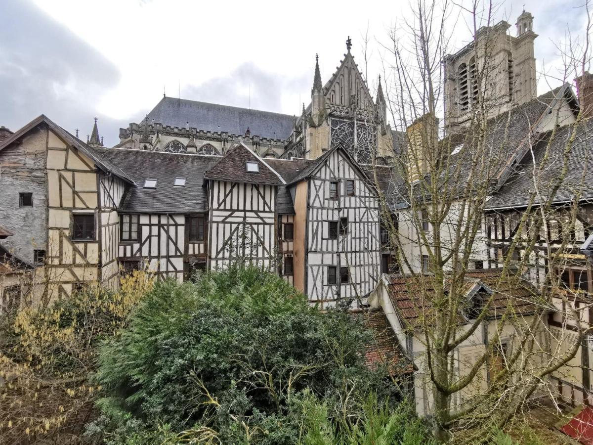 Les Cieux De La Cathedrale - Calme - Jardin - Wifi Apartman Troyes Kültér fotó